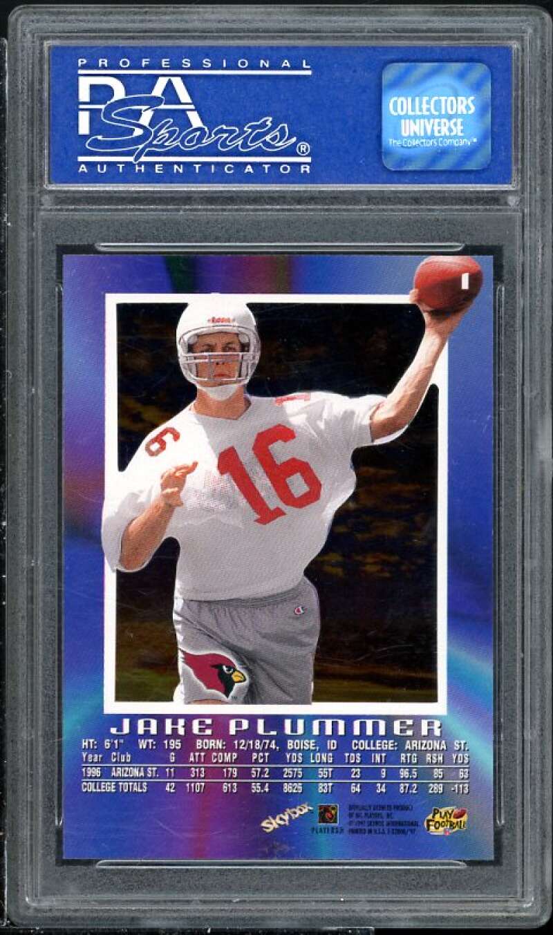 Jake Plummer Rookie Card 1997 SkyBox E-X2000 #1 PSA 9 (Read Description) Image 2