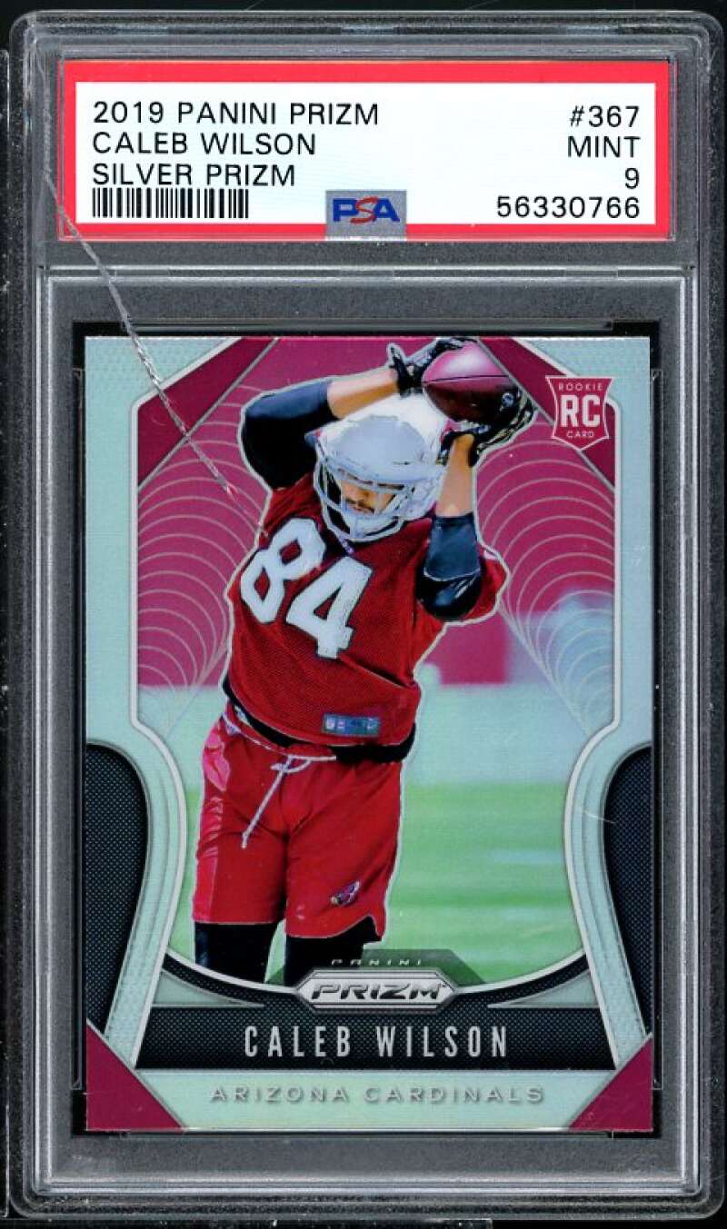 Caleb Wilson Rookie Card 2019 Panini Prizm Silver #367 PSA 9 (Read Description) Image 1