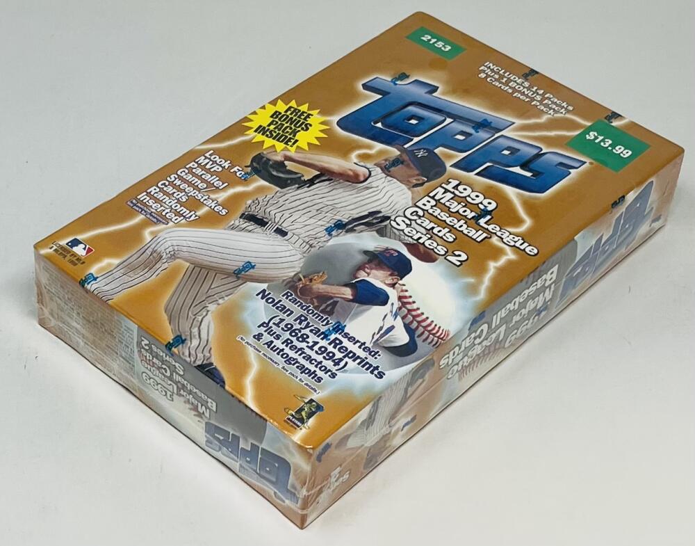 1999 Topps Series Two Baseball 15-Pack Blaster Box Image 2