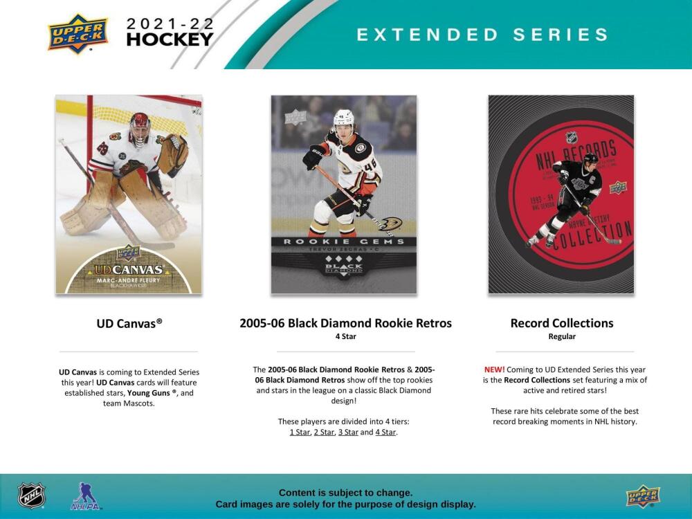 2021-22 Upper Deck Extended Series Hockey 6-Pack Blaster Box Image 5