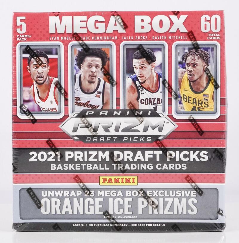 2021-22 Panini Prizm Draft Picks Basketball Mega Box (Orange Ice Prizms!) Image 1