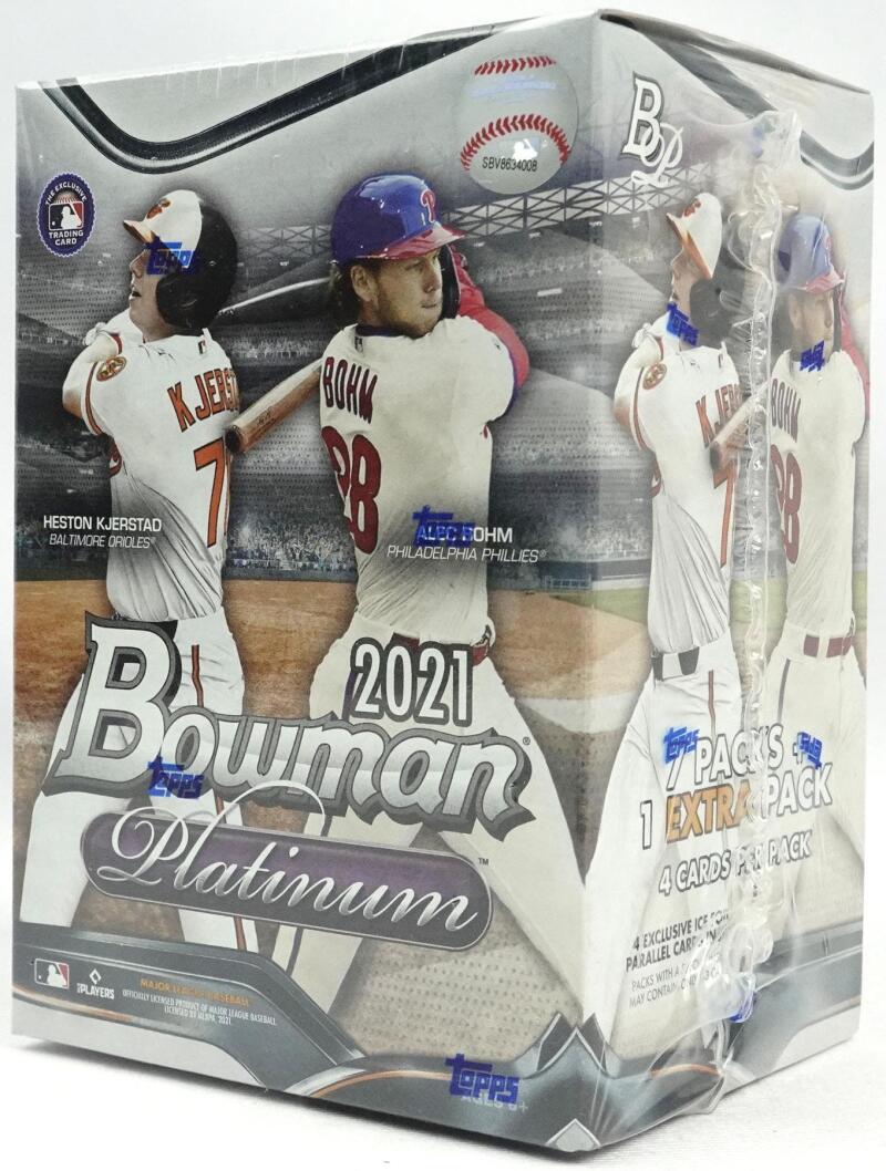 2021 Bowman Platinum Baseball 8-Pack Blaster Box Image 2