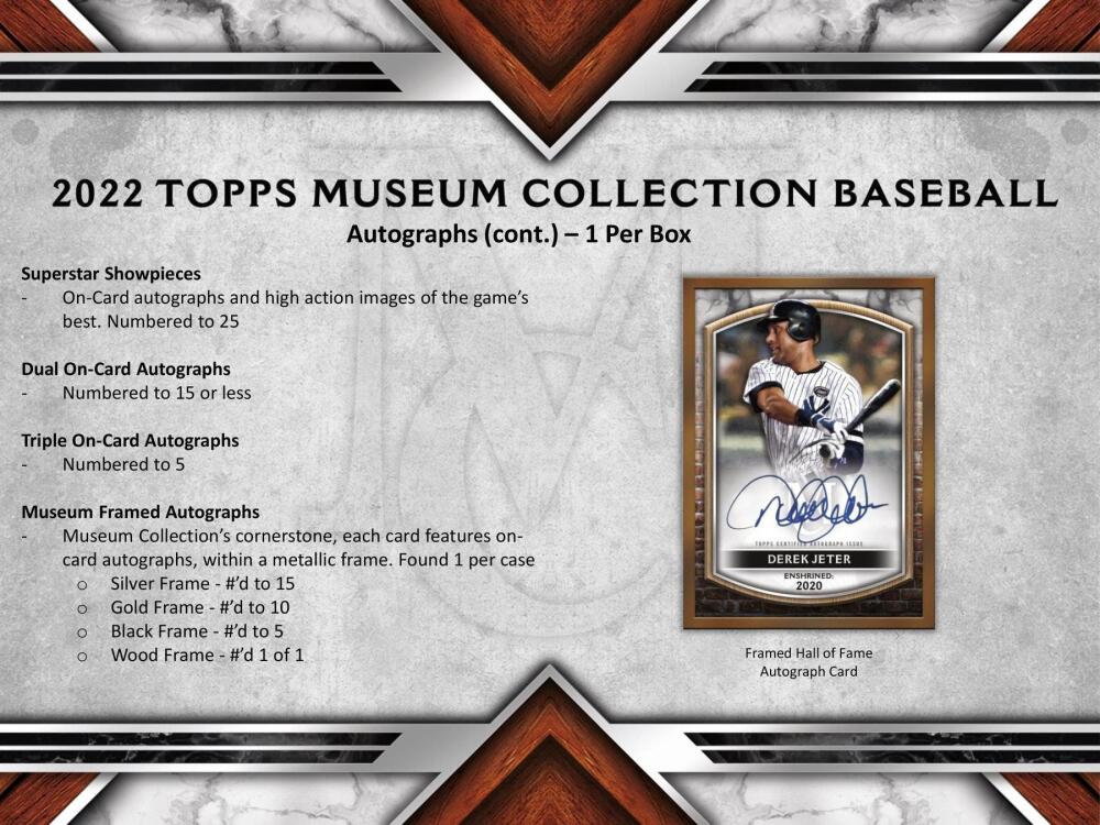 2022 Topps Museum Collection Baseball Hobby Box Image 6