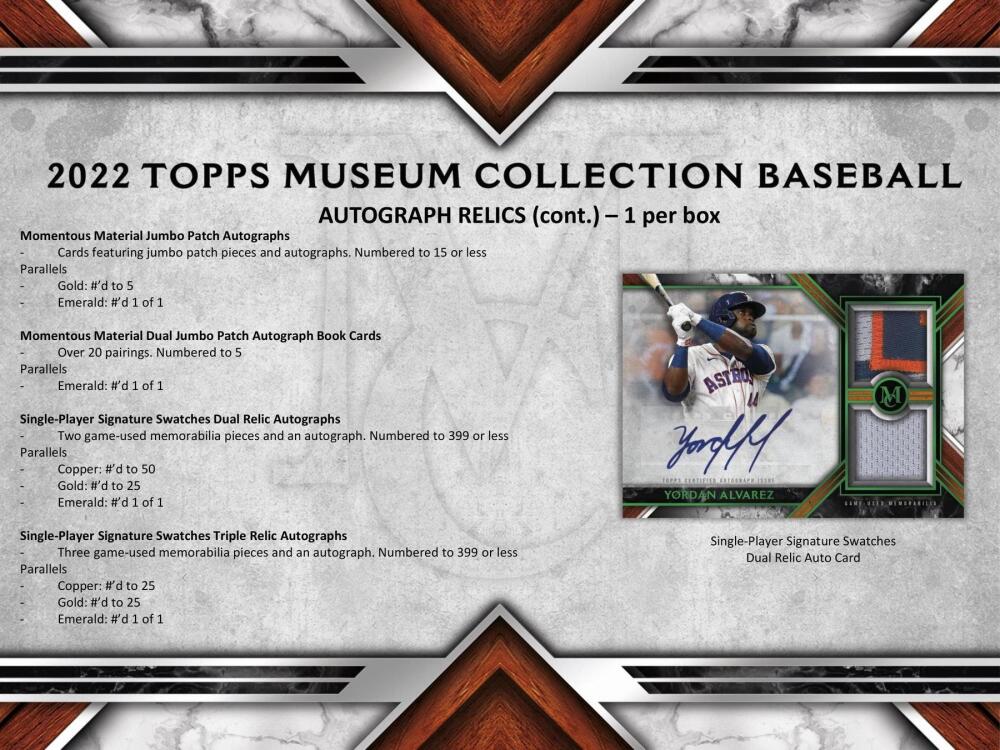 2022 Topps Museum Collection Baseball Hobby Box Image 8