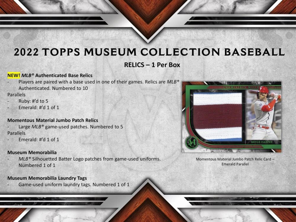 2022 Topps Museum Collection Baseball Hobby Box Image 9