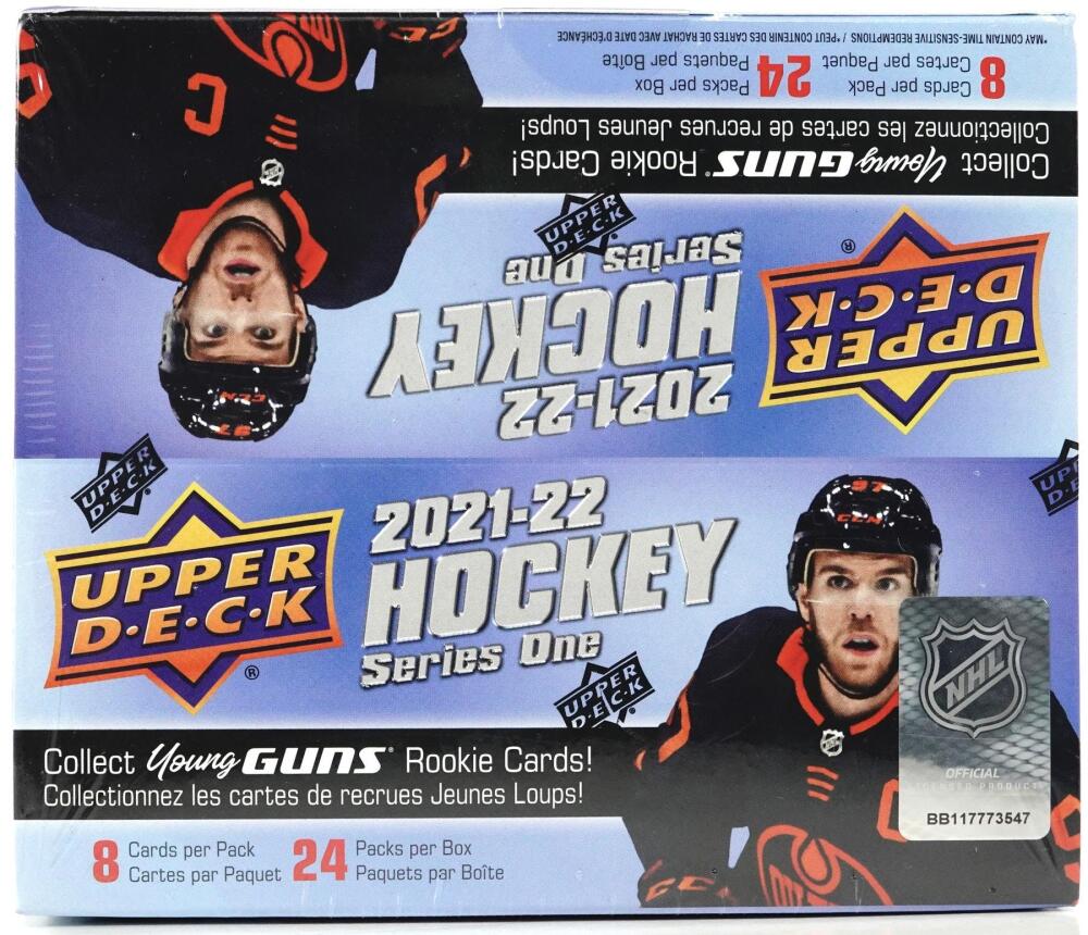 2021-22 Upper Deck Series 1 Hockey Retail 24-Pack Box Image 1