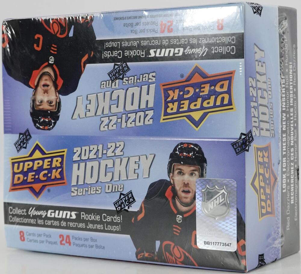 2021-22 Upper Deck Series 1 Hockey Retail 24-Pack Box Image 2