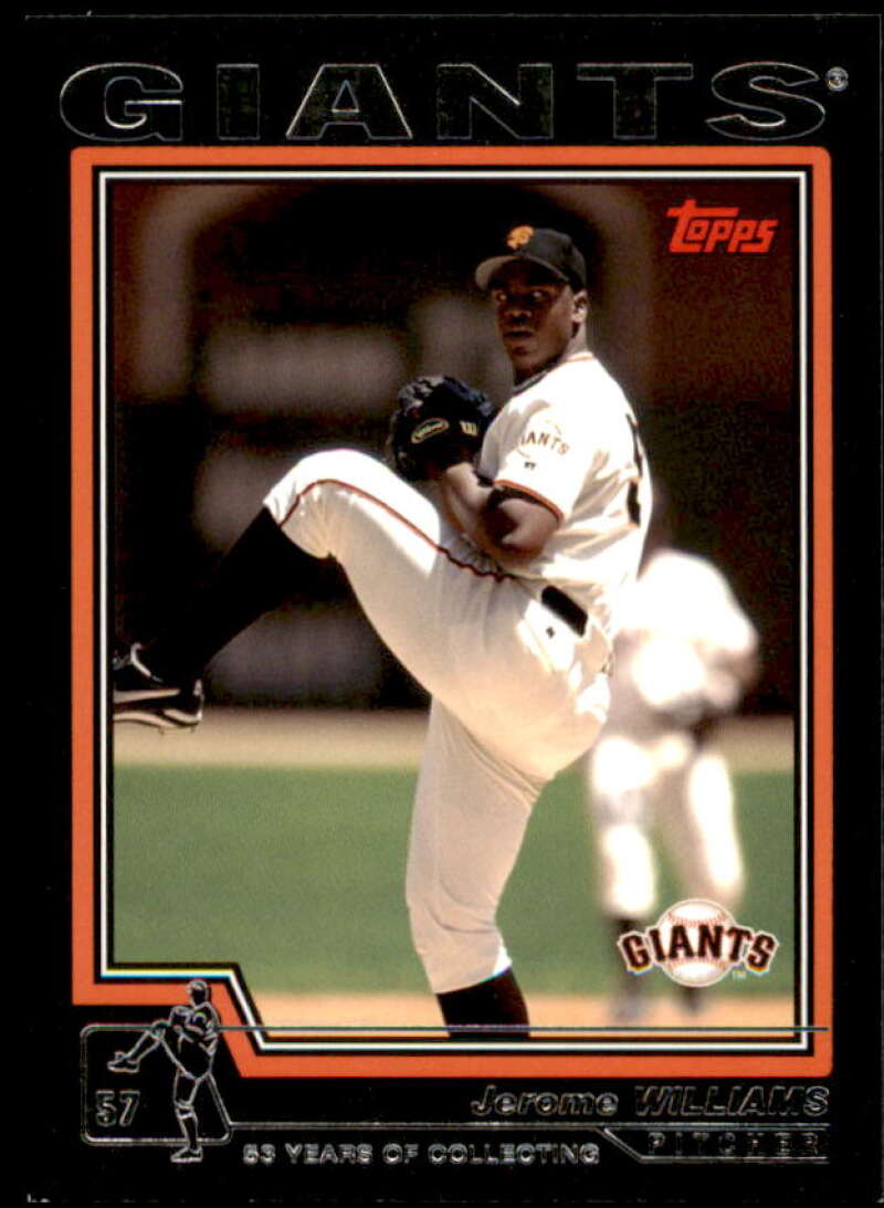 Jerome Williams Card 2004 Topps Black #580 Image 1