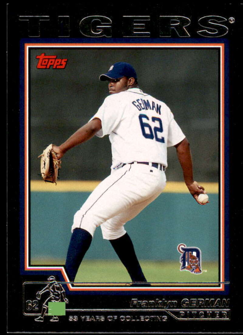 Franklyn German Card 2004 Topps Black #593 Image 1