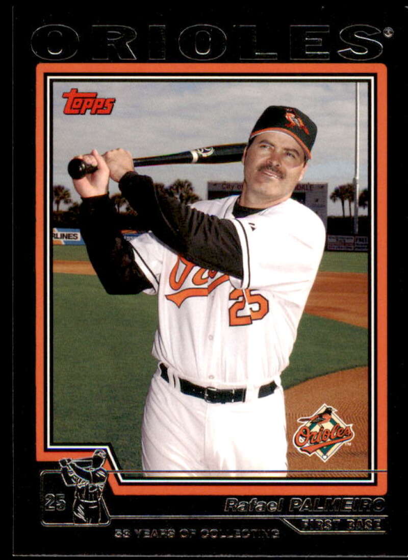 Rafael Palmeiro Card 2004 Topps Black #620 Image 1