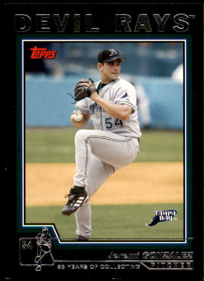 Jeremi Gonzalez Card 2004 Topps Black #621 Image 1