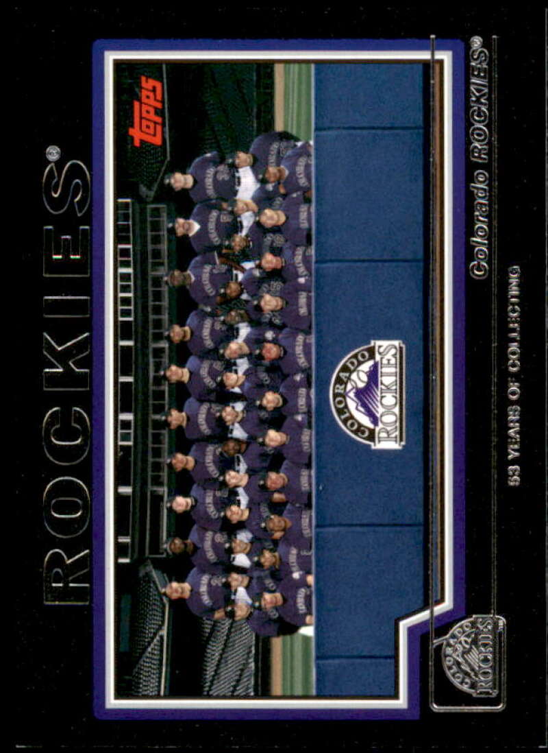 Colorado Rockies Card 2004 Topps Black #647 Image 1