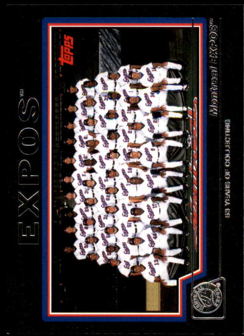 Montreal Expos Card 2004 Topps Black #655 Image 1