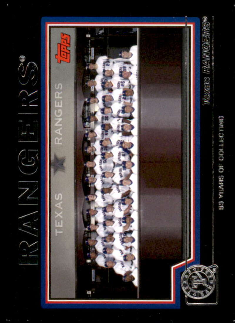 Texas Rangers Card 2004 Topps Black #666 Image 1