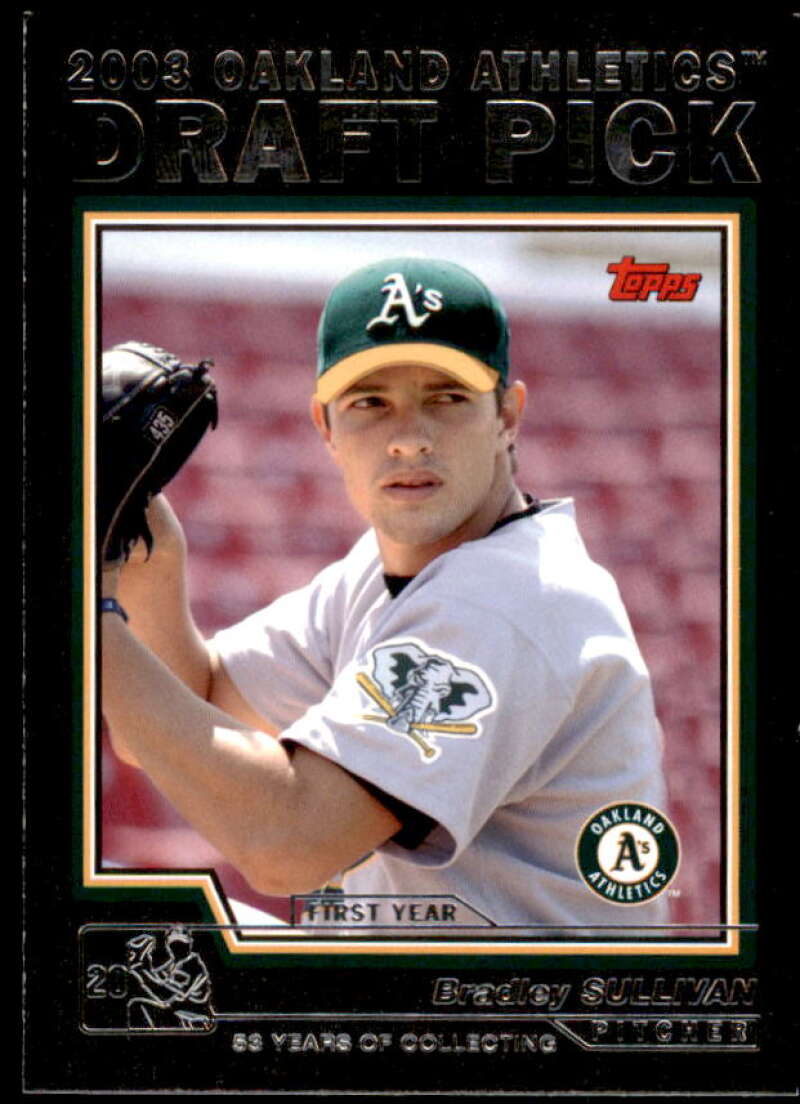 Brad Sullivan Rookie Card 2004 Topps Black #669 Image 1