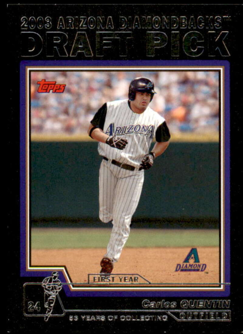 Carlos Quentin Rookie Card 2004 Topps Black #670 Image 1