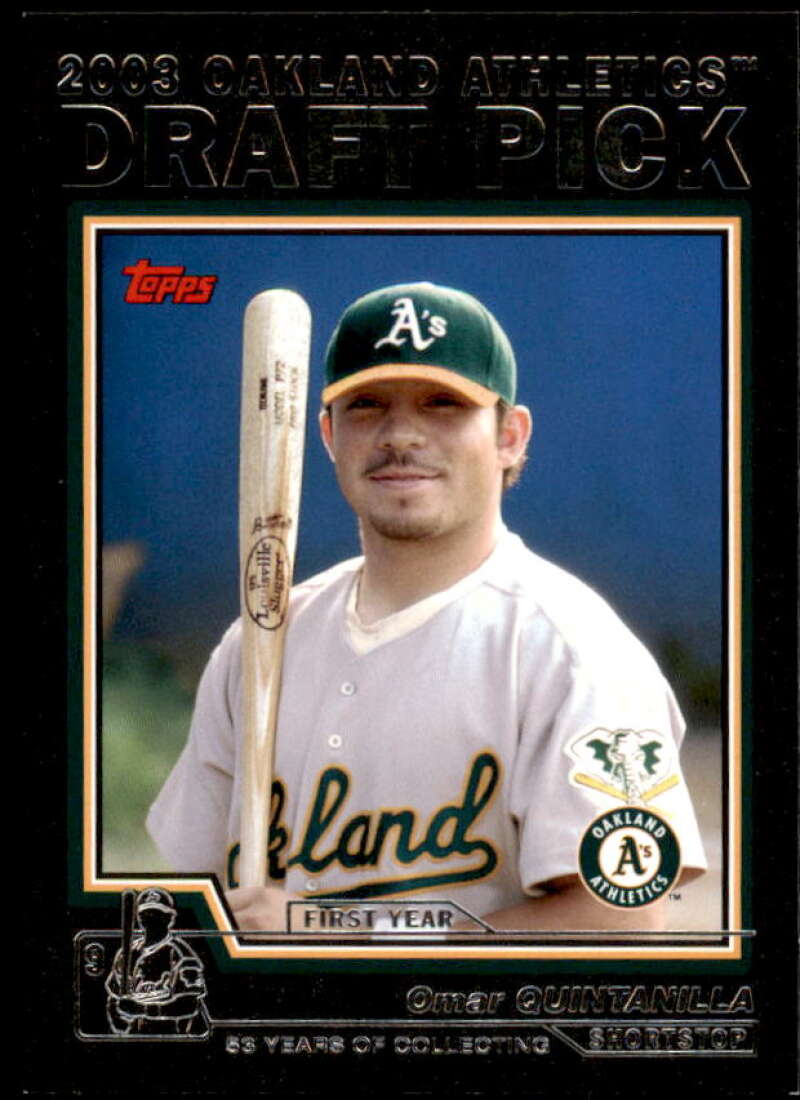 Omar Quintanilla Rookie Card 2004 Topps Black #677 Image 1