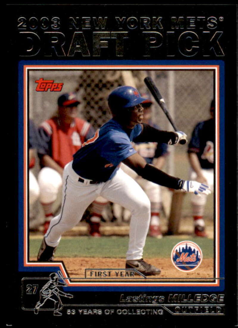 Lastings Milledge Rookie Card 2004 Topps Black #680 Image 1