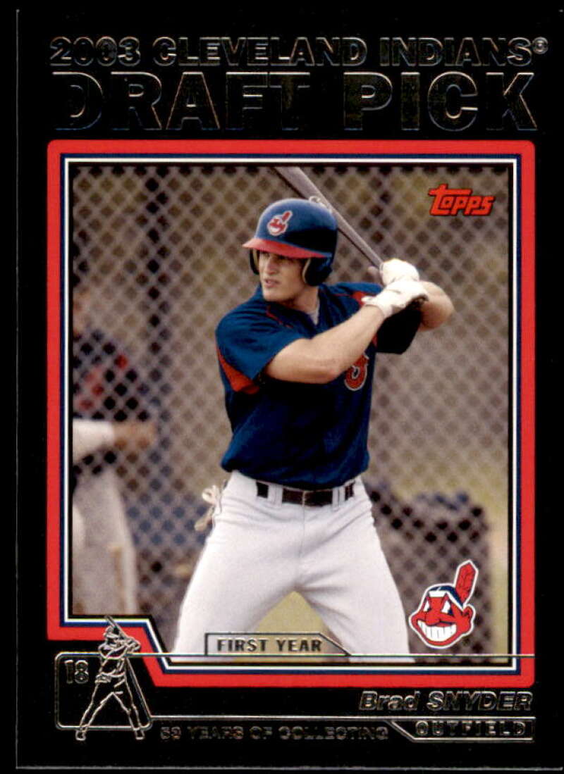 Brad Snyder Rookie Card 2004 Topps Black #681 Image 1