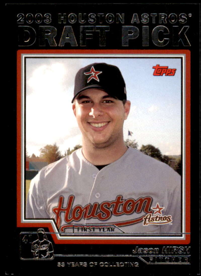 Jason Hirsh Rookie Card 2004 Topps Black #682 Image 1