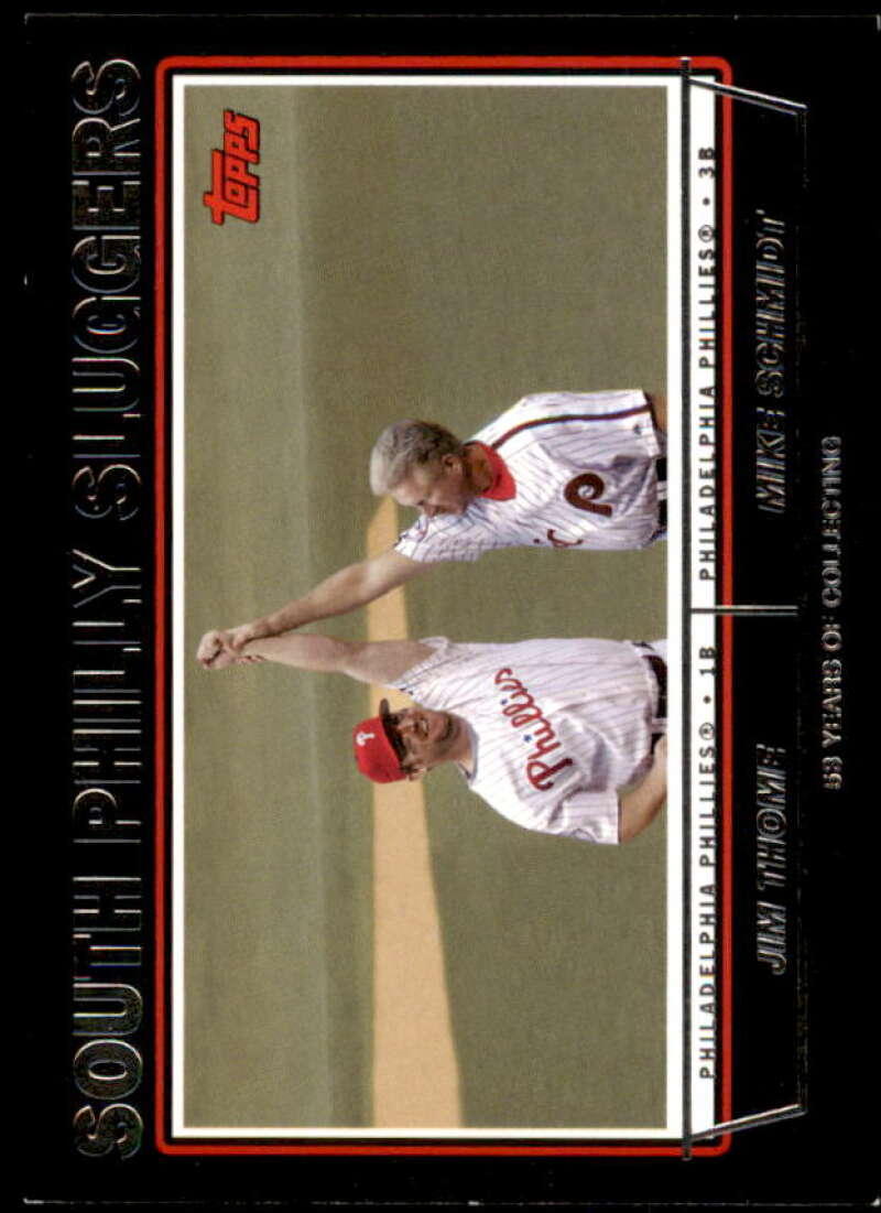 Jim Thome/Mike Schmidt Card 2004 Topps Black #695 Image 1