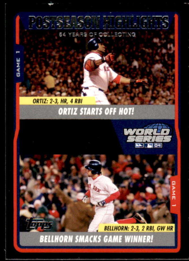 David Ortiz/Mark Bellhorn Card 2005 Topps Black #731 Image 1