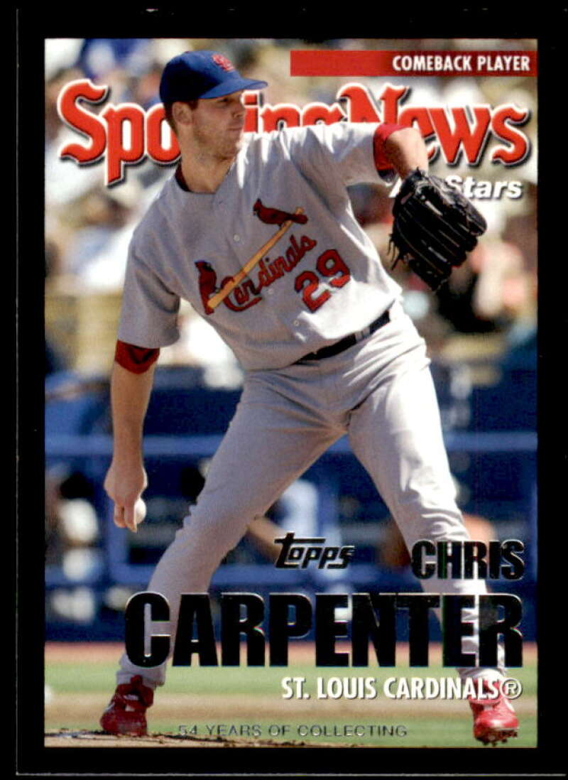 Chris Carpenter Card 2005 Topps Black #727 Image 1