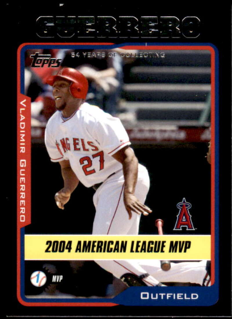 Vladimir Guerrero Card 2005 Topps Black #715 Image 1