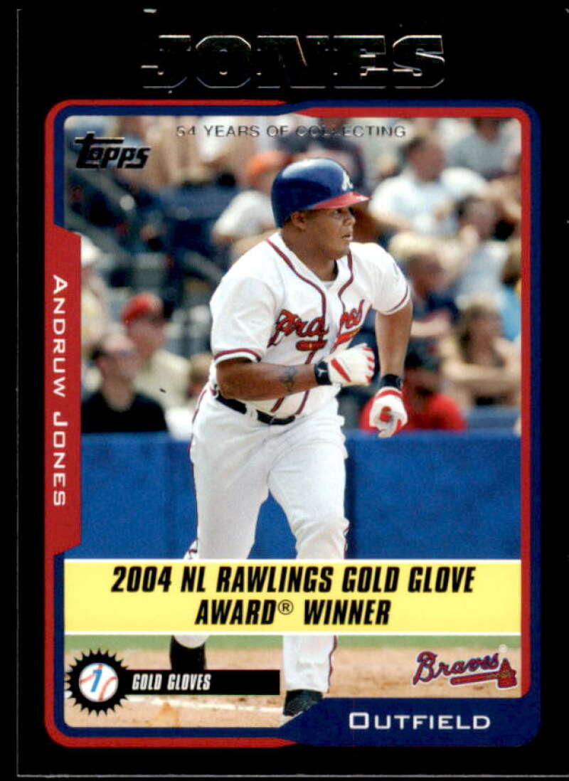 Andruw Jones Card 2005 Topps Black #711 Image 1