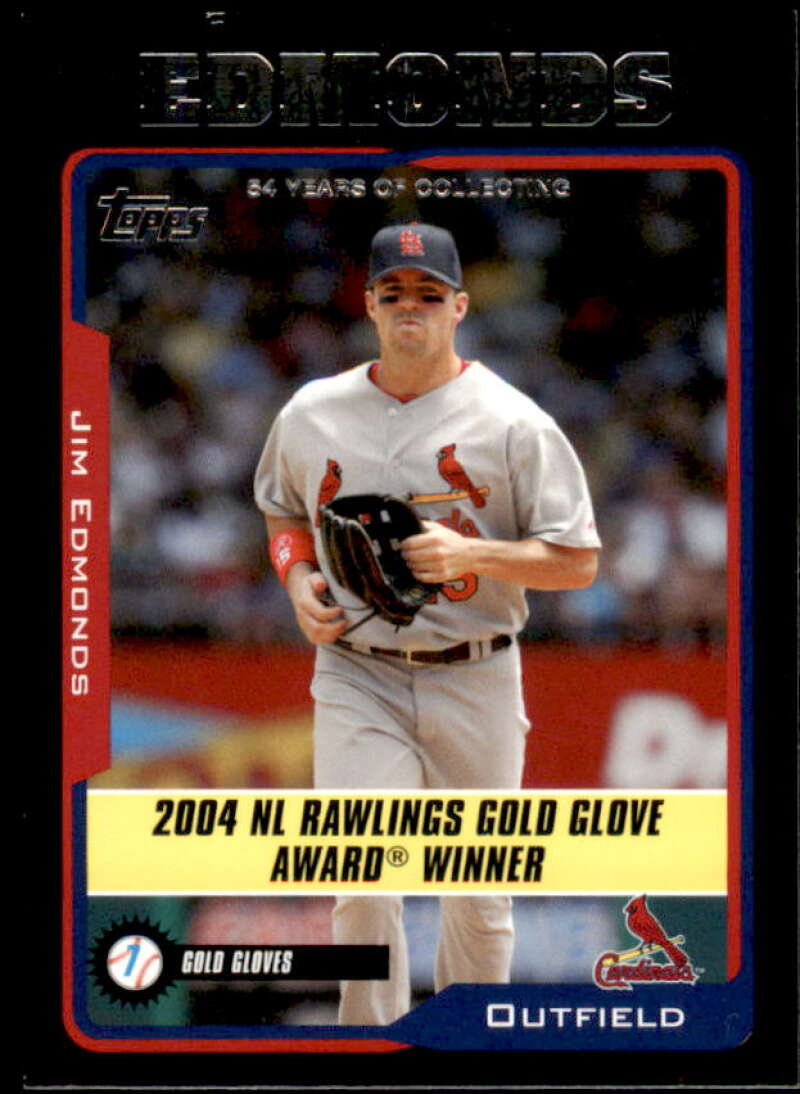 Jim Edmonds Card 2005 Topps Black #710 Image 1