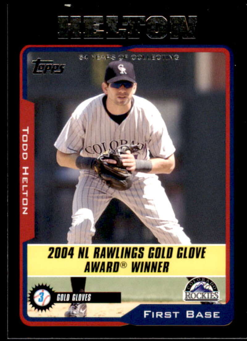 Todd Helton Card 2005 Topps Black #706 Image 1