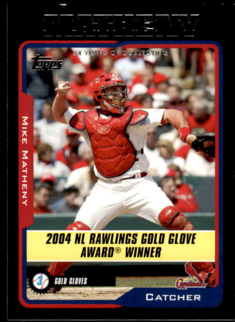 Mike Matheny Card 2005 Topps Black #705 Image 1