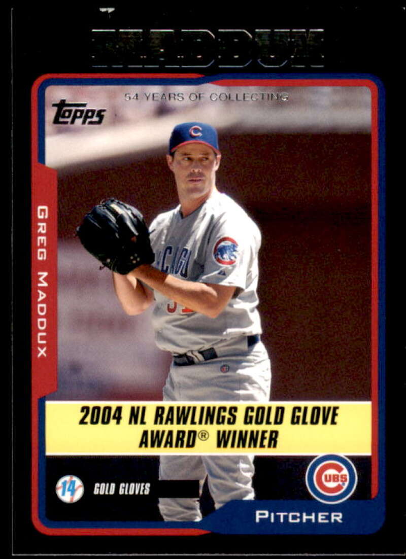 Greg Maddux Card 2005 Topps Black #704 Image 1