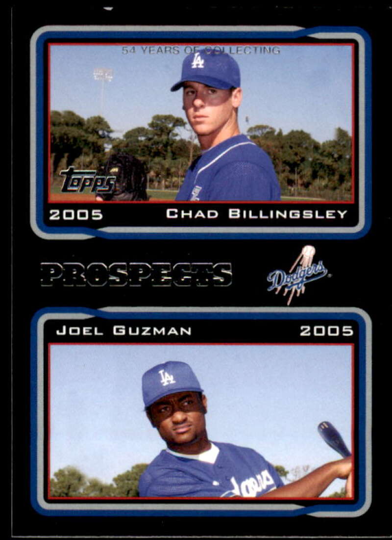 Chad Billingsley/Joel Guzman Card 2005 Topps Black #692 Image 1