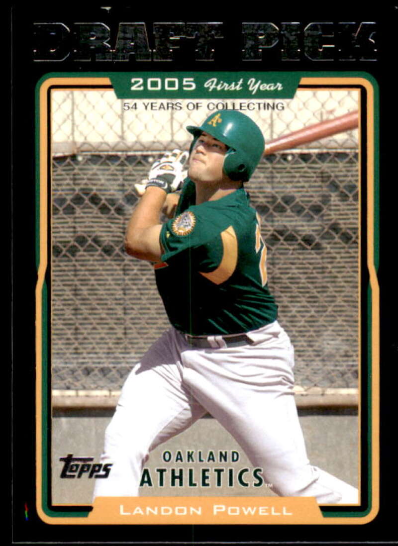 Landon Powell Card 2005 Topps Black #676 Image 1