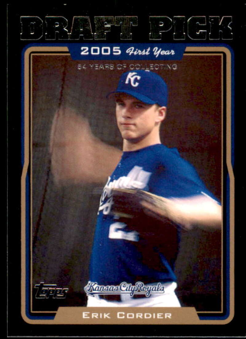 Erik Cordier Card 2005 Topps Black #675 Image 1