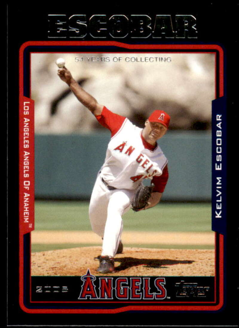 Kelvim Escobar Card 2005 Topps Black #635 Image 1