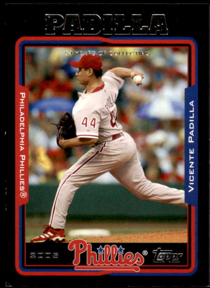 Vicente Padilla Card 2005 Topps Black #630 Image 1