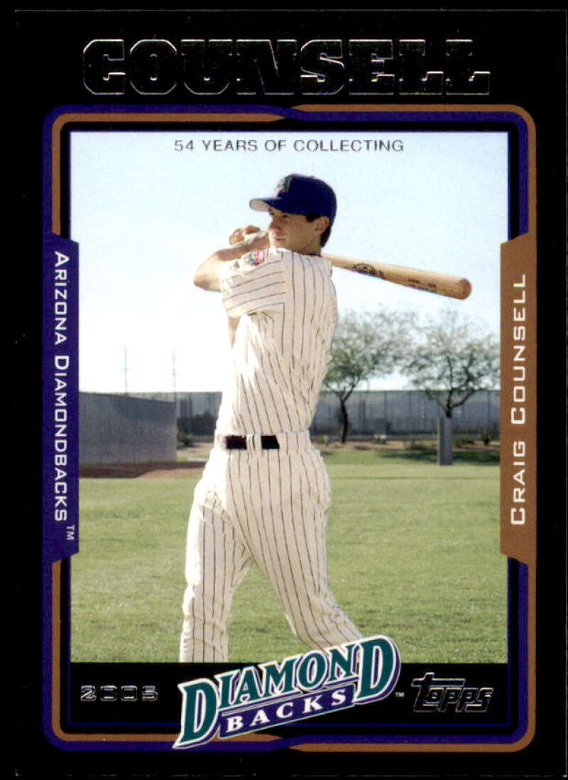 Craig Counsell Card 2005 Topps Black #612 Image 1