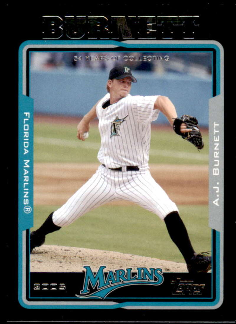 A.J. Burnett Card 2005 Topps Black #609 Image 1