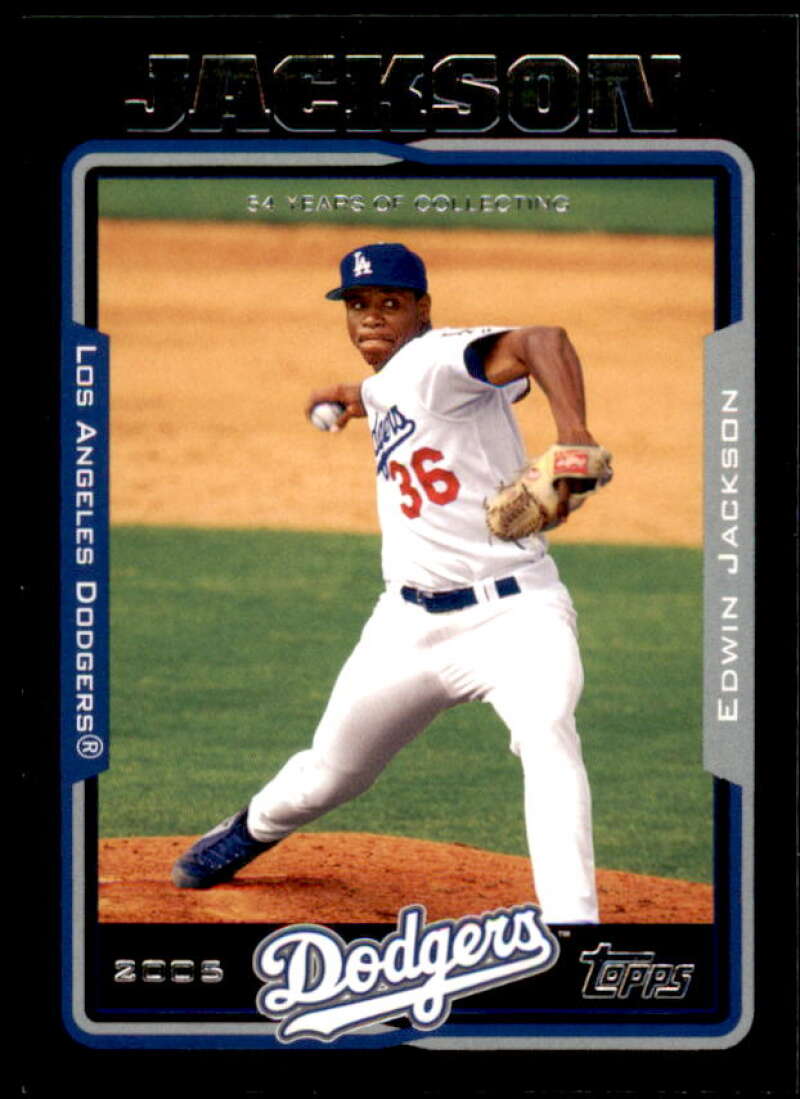 Edwin Jackson Card 2005 Topps Black #603 Image 1