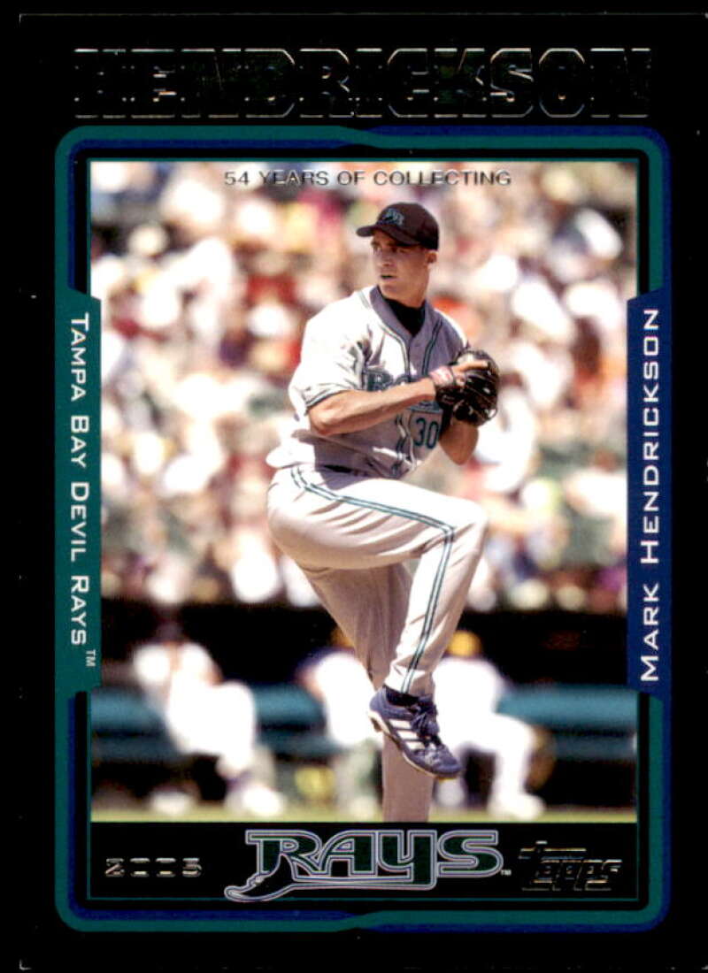 Mark Hendrickson Card 2005 Topps Black #596 Image 1