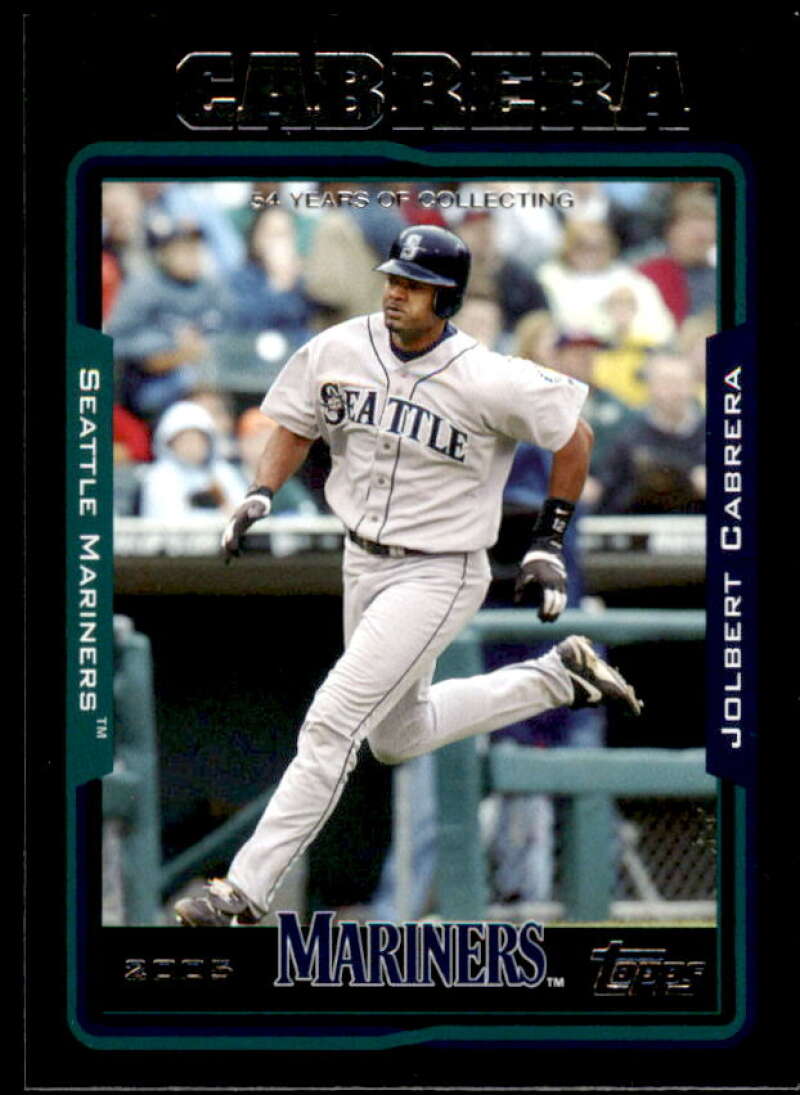 Jolbert Cabrera Card 2005 Topps Black #592 Image 1