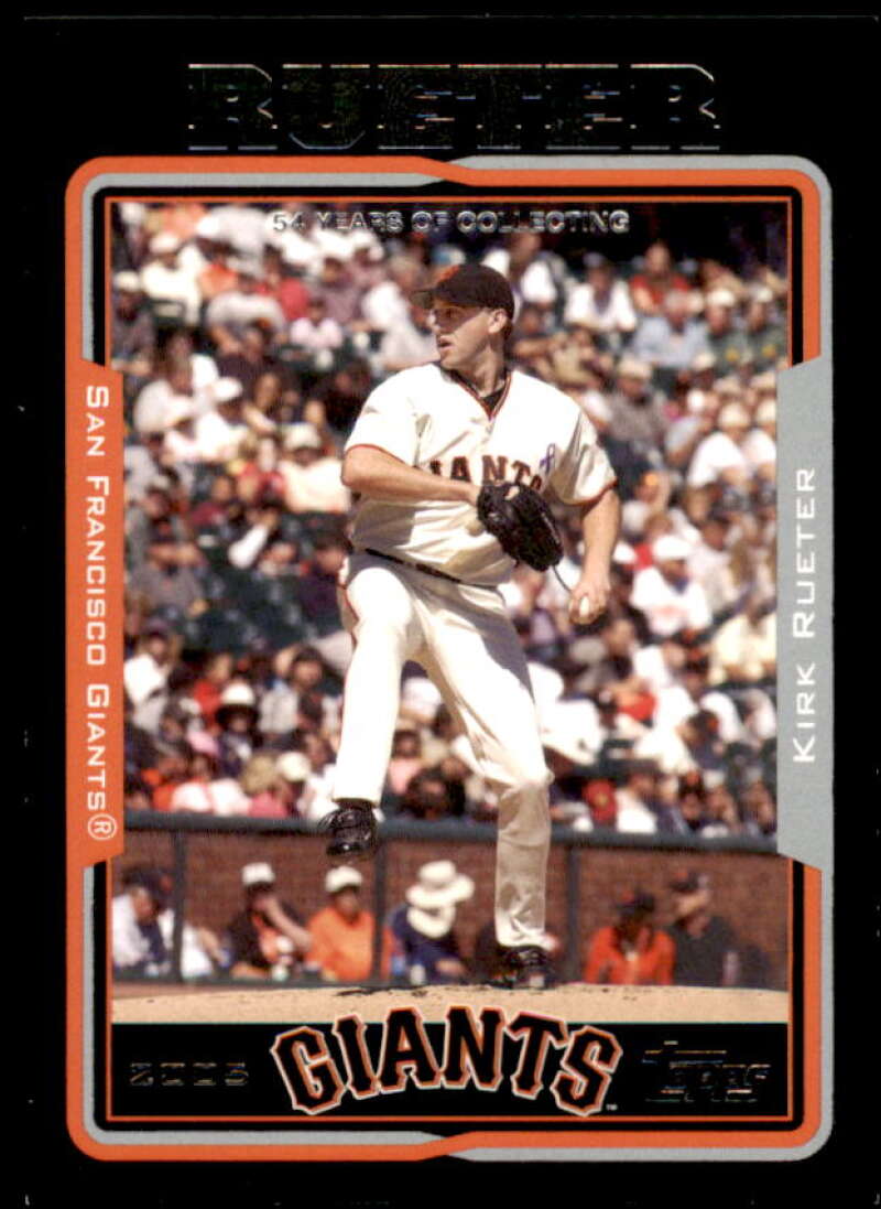 Kirk Rueter Card 2005 Topps Black #591 Image 1