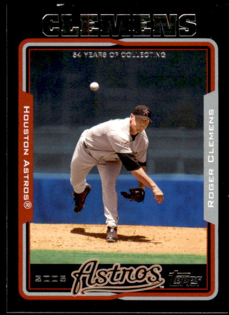 Roger Clemens Card 2005 Topps Black #565 Image 1