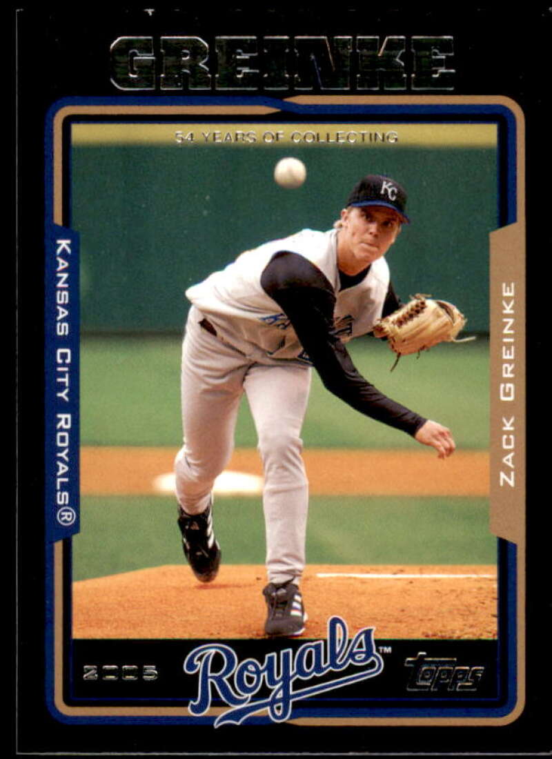 Zack Greinke Card 2005 Topps Black #564 Image 1