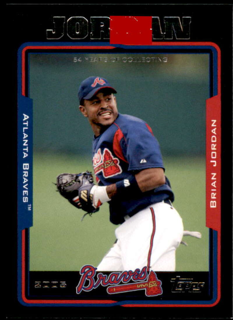 Brian Jordan Card 2005 Topps Black #557 Image 1