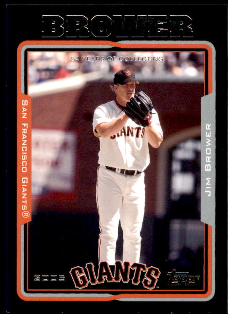 Jim Brower Card 2005 Topps Black #553 Image 1