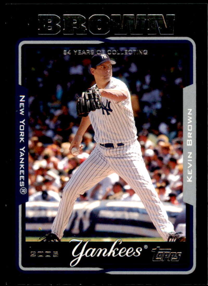 Kevin Brown Card 2005 Topps Black #547 Image 1