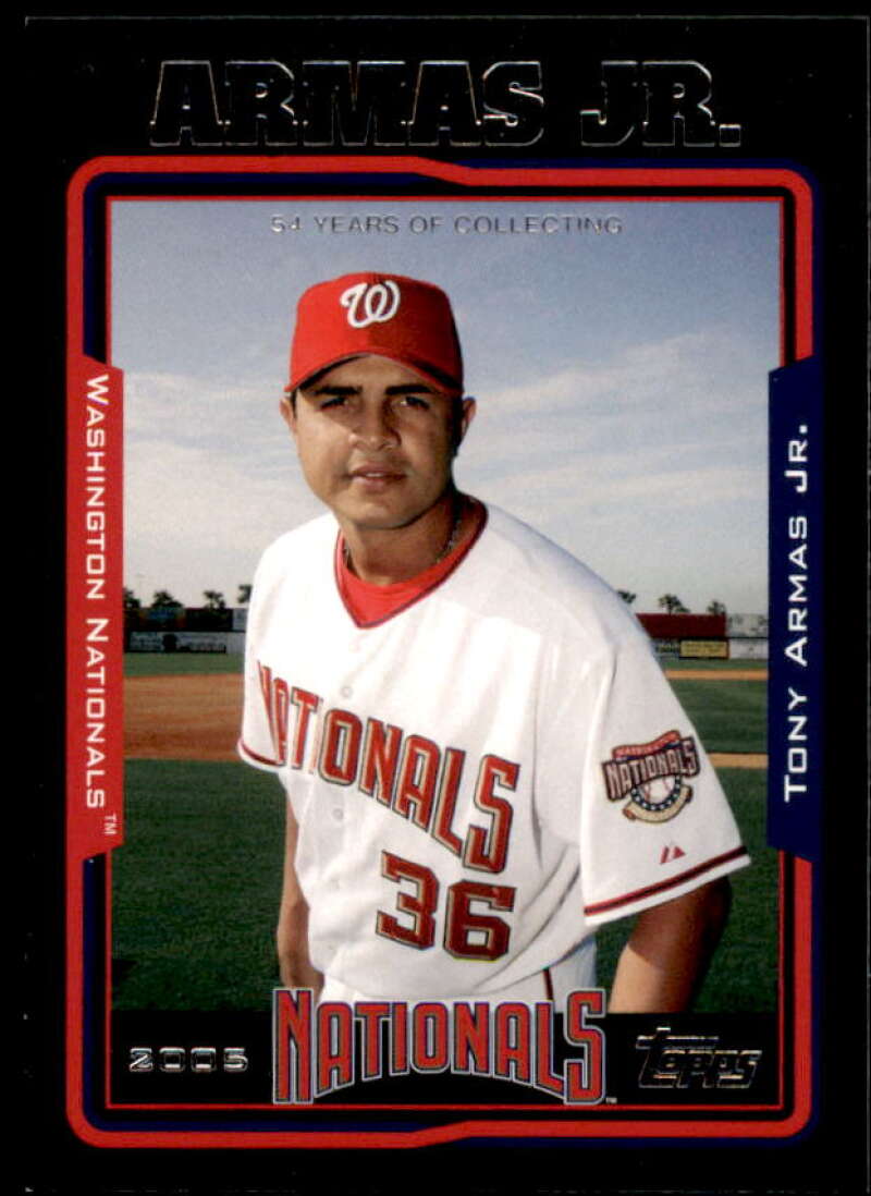 Tony Armas Jr. Card 2005 Topps Black #545 Image 1